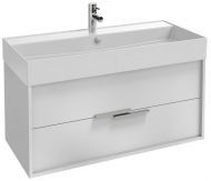 Тумба под раковину Jacob Delafon VIVIENNE, 100 см, 2 ящика, белая, EB1508-N18-N18