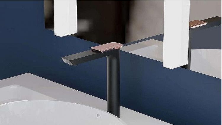 Смеситель для раковины Boch Mann Como BG XL BM9632 Черный матовый Золото Смеситель для раковины Boch Mann Como BG XL BM9632 Черный матовый Золото