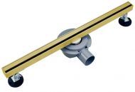 Душевой лоток Wonzon & Woghand 60 WW-65406M-BG с решеткой цвет Брашированное золото