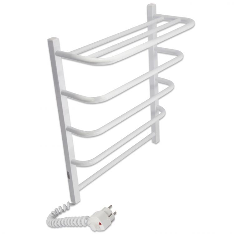 Полотенцесушитель электрический Laris Стандарт с полочкой П5 66х50 белый