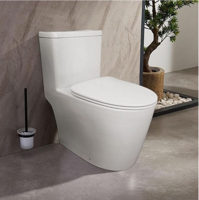 Унитаз моноблок Creo Ceramique One ON0101 цвет Белый с сиденьем Микролифт