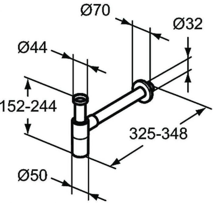 Сифон для раковины Ideal Standard T4441A2 Brushed Gold