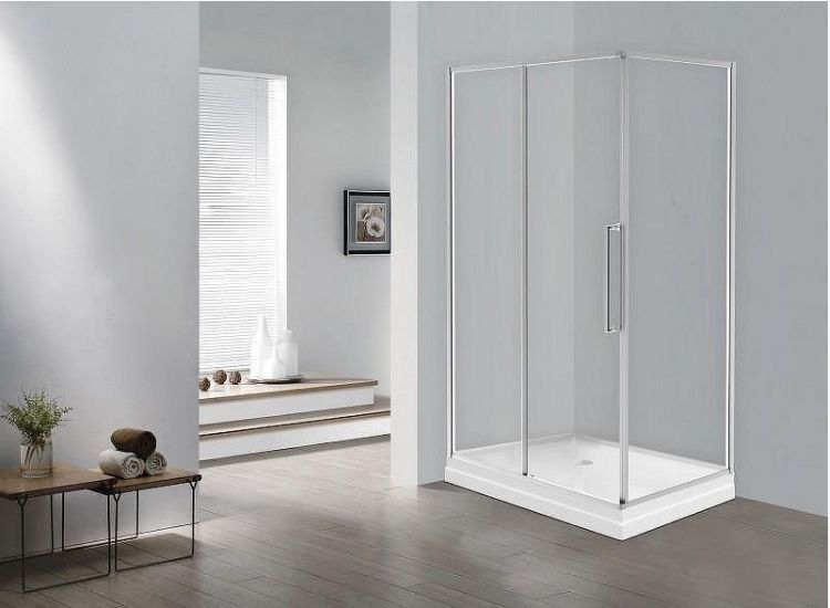 Душевой уголок Esbano Surf 100x80 ESOGS108PSC профиль Хром стекло прозрачное