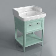 Тумба Provence под умывальник Pompei напольная 60 см, зеленый