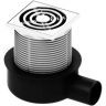 Душевой трап Tece Drainpoint S50 3601050 низкий горизонтальный с декоративной решеткой без фланца
