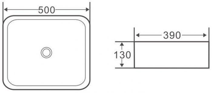 Раковина-чаша BelBagno 50 BB1304 Белая
