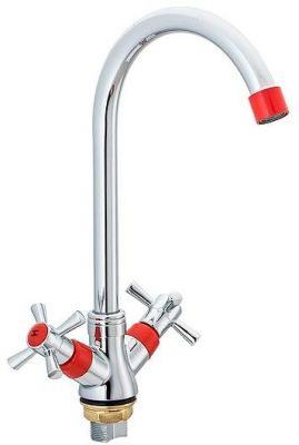 Смеситель для кухни Ekko E49118-10 цвет Хром Красный