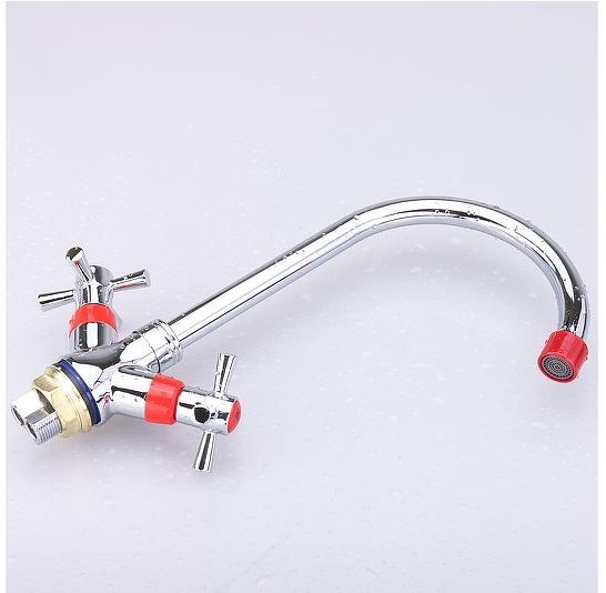 Смеситель для кухни Ekko E49118-10 цвет Хром Красный