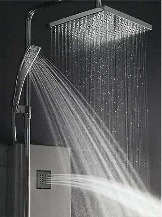 Душевая панель Jacob Delafon Watertile tower E3872-185 с гидромассажем с термостатом цвет Хром