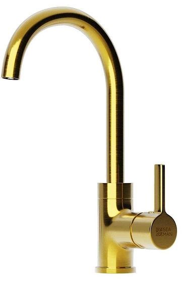 Смеситель для кухни Seaman Barcelone SSL-5815-GS цвет Золото сатин