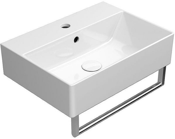 Раковина GSI Kube X 50 9447111 Белая