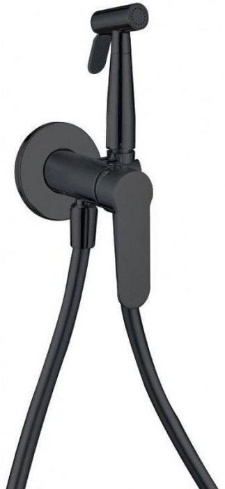 Гигиенический душ со смесителем Aquanet Passion AF300-52B Черный