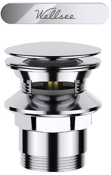 Слив-перелив Wellsee Useful Extras 231921000 click-clack цвет Хром