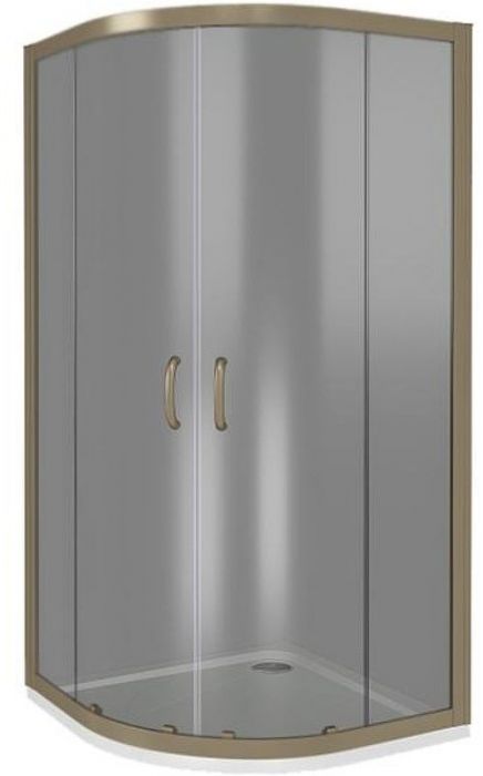 Душевой уголок Good Door Jazze R-120-B-BR 120x80 профиль Бронза стекло тонированное
