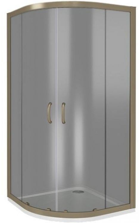 Душевой уголок Good Door Jazze R-120-B-BR 120x80 профиль Бронза стекло тонированное