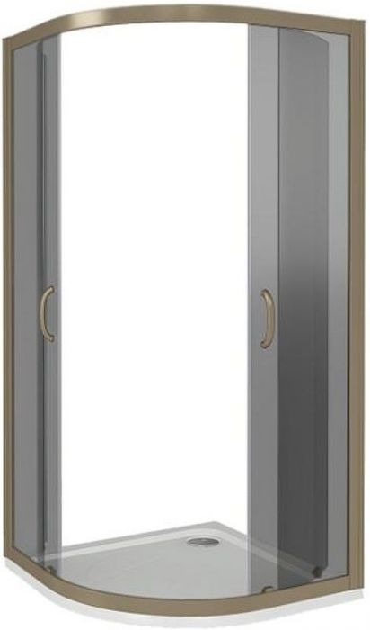 Душевой уголок Good Door Jazze R-120-B-BR 120x80 профиль Бронза стекло тонированное