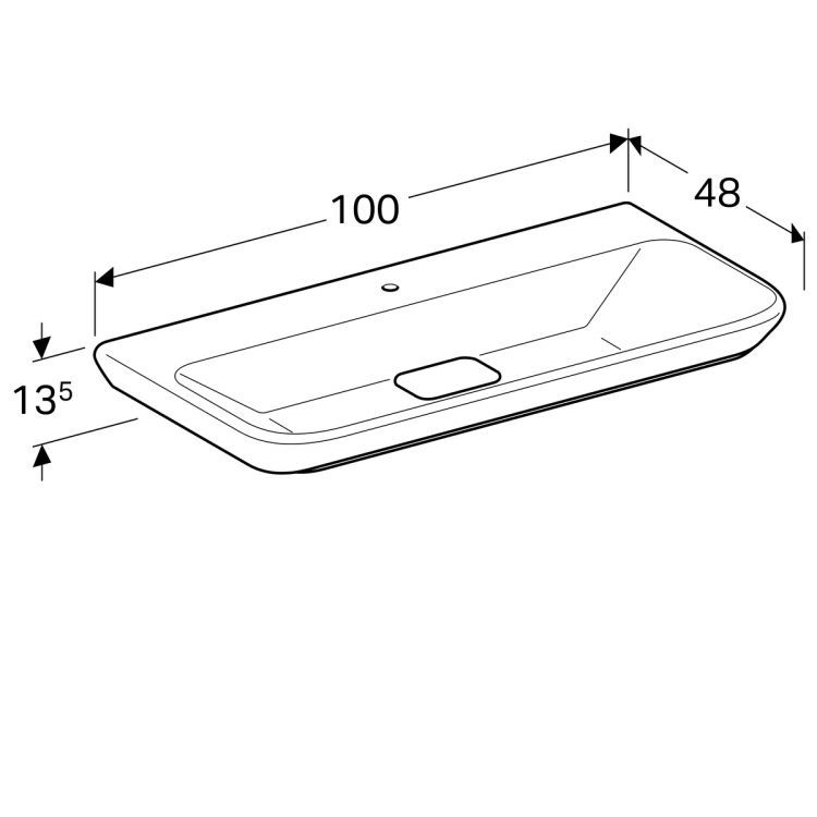 Раковина Geberit myDay 1000x480 мм [125400600]