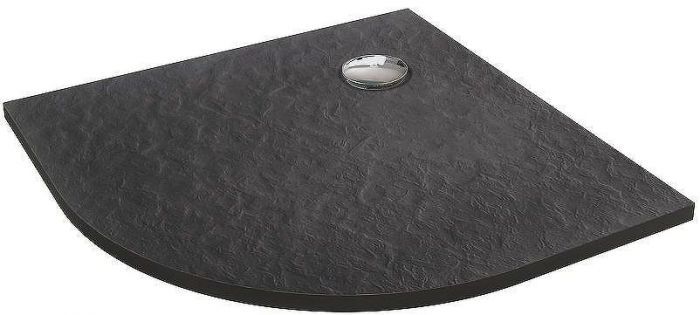Душевой поддон из искусственного камня Jacob Delafon Tolbiac 90x90 E6D329RU-NGM Черный матовый