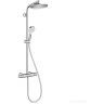 Hansgrohe Crometta Showerpipe S 240 SHP: термостат для душа + стойка с верхним душем 240мм + ручной душ со шлангом 160мм, цвет: хром