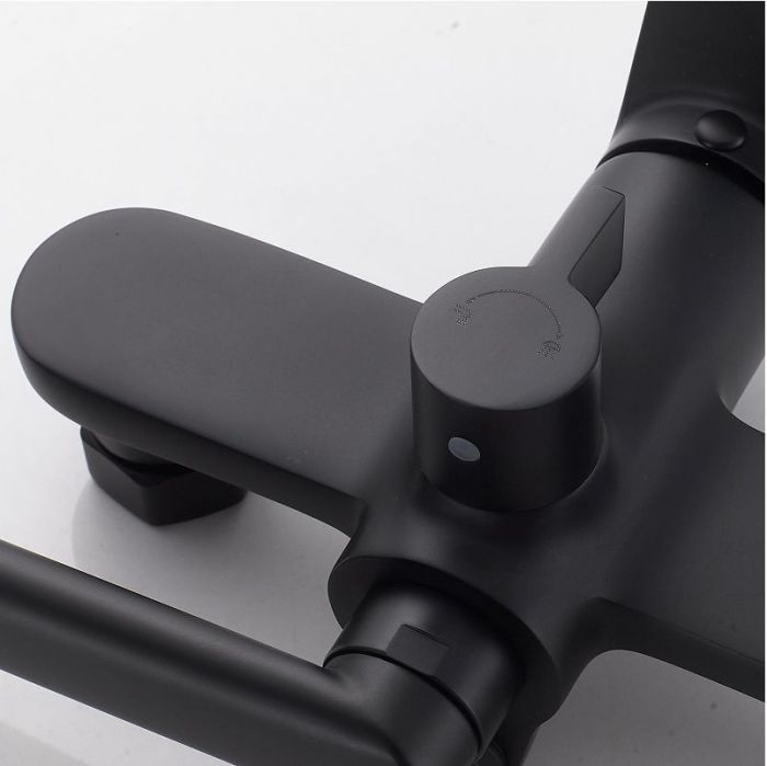 Смеситель для ванны Shevanik S43H S4322H универсальный цвет Черный