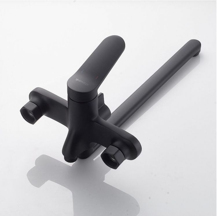 Смеситель для ванны Shevanik S43H S4322H универсальный цвет Черный Смеситель для ванны Shevanik S43H S4322H универсальный цвет Черный