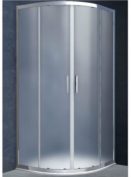 Душевой уголок Vincea Alpha 80x80 VSQ-3AL800MT профиль Хром стекло текстурное