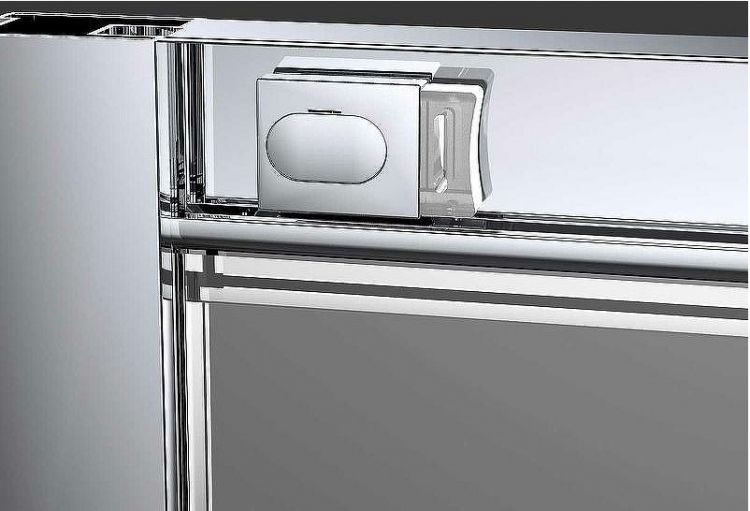 Душевой уголок Vincea Alpha 80x80 VSQ-3AL800MT профиль Хром стекло текстурное