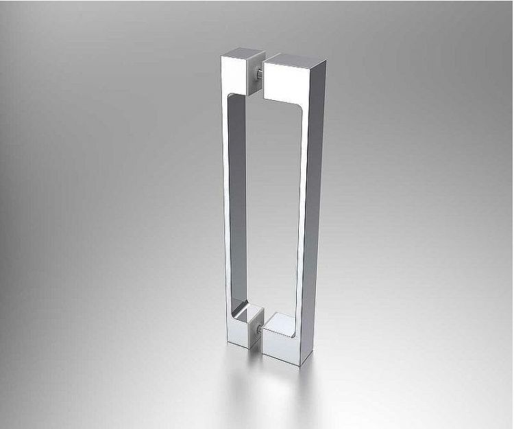 Душевой уголок Vincea Alpha 80x80 VSQ-3AL800MT профиль Хром стекло текстурное