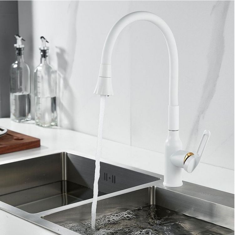 Смеситель для кухни Raffine F303C-1 цвет Белый Смеситель для кухни Raffine F303C-1 цвет Белый