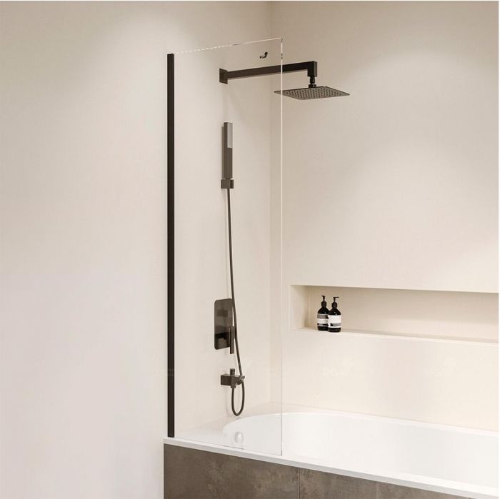 Шторка на ванну RGW Screens SC-056-8-B 30x150 35110562830-14 профиль Черный стекло прозрачное