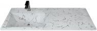 Раковина Stella Polar Мадлен 120 L SP-00001071 на стиральную машину Белый мрамор