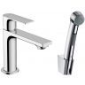 Hansgrohe Rebris E Смеситель для раковины 110, с гигиеническим душем, цвет: хром