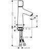 Hansgrohe Talis Select S 100 Смеситель для раковины, однорычажный, на 1 отв., цвет: хром