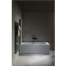 Шторка на ванну Allen Brau Priority 80 3.31022.BBA профиль Черный браш стекло прозрачное
