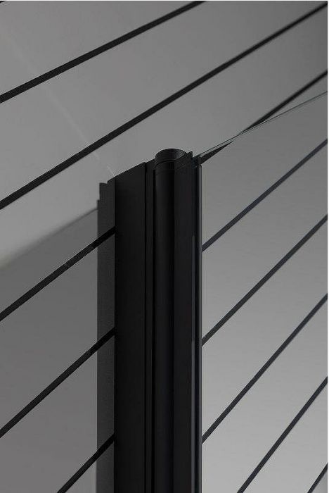 Шторка на ванну Allen Brau Priority 80 3.31022.BBA профиль Черный браш стекло прозрачное