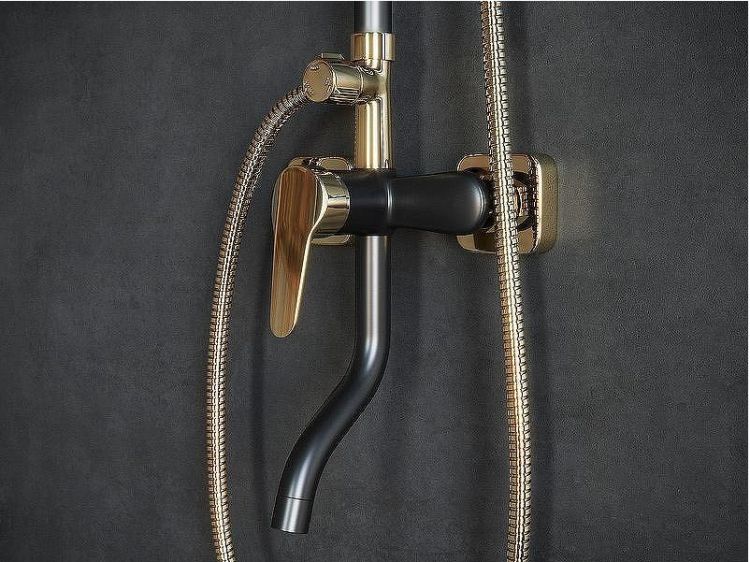 Душевая система Laguraty 7000AX Черный Золото