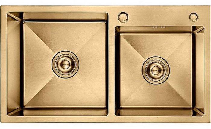 Кухонная мойка Aflorn Premium 78 AF97843W-D Золотой сатин