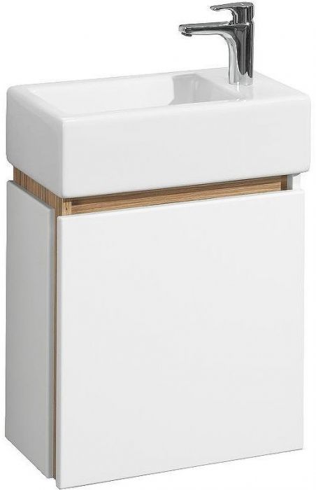 Тумба под раковину Aquaton Эклипс М 45 L 1A172801EK49L подвесная Белый Эбони светлый