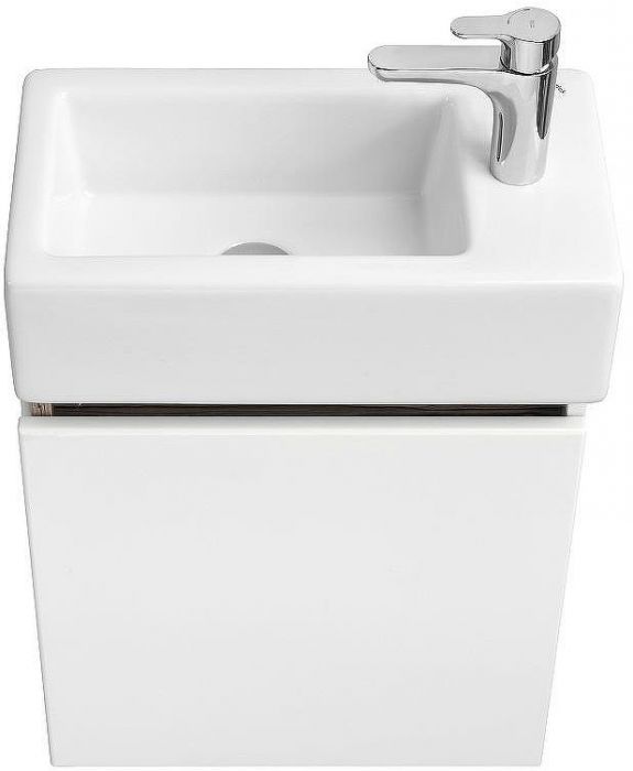 Тумба под раковину Aquaton Эклипс М 45 L 1A172801EK49L подвесная Белый Эбони светлый