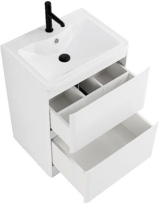 Тумба под раковину BelBagno 60 ALBANO-600-2C-PIA-BL Bianco Lucido