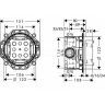 Скрытая часть для смесителя Hansgrohe Ibox Universal 01800180 G 3/4 Скрытая часть для смесителя Hansgrohe Ibox Universal 01800180 G 3/4