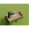 Умывальник CERAMICANOVA Element подвесной прямоугольный (чаша справа, отверстие под смеситель слева) цвет капучино матовый CN6051RMC