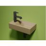 Умывальник CERAMICANOVA Element подвесной прямоугольный (чаша справа, отверстие под смеситель слева) цвет капучино матовый CN6051RMC