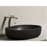 Умывальник CERAMICANOVA Element чаша накладная овальная (цвет Чёрный Матовый) CN6047MB