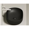 Умывальник CERAMICANOVA Element чаша накладная овальная (цвет Чёрный Матовый) CN6047MB