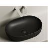 Умывальник CERAMICANOVA Element чаша накладная овальная (цвет Чёрный Матовый) CN6047MB