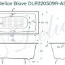 Чугунная ванна Delice Biove 170х75 DLR220509R-AS с ручками с антискользящим покрытием