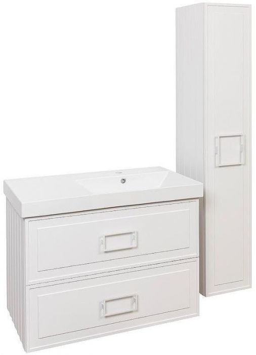 Тумба под раковину La Fenice Cubo 90 FNC-01-CUB-B-90-2 подвесная Белая матовая