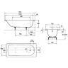 Стальная ванна Kaldewei Eurowa 310 150x70 119612030001 без отверстий под ручки