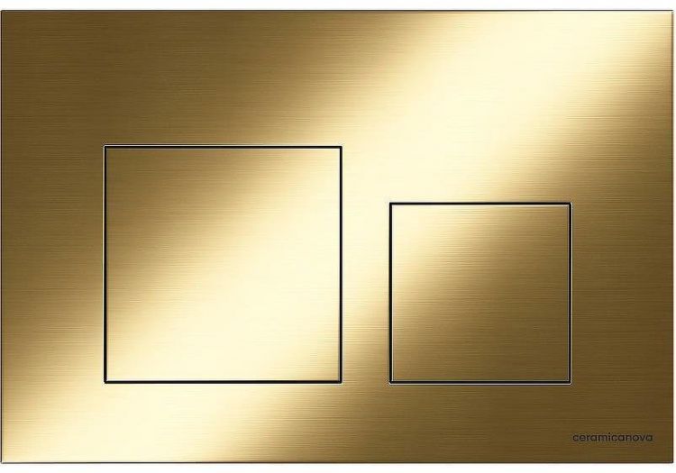 Клавиша смыва Ceramicanova Balance Square CN12-002BG Брашированное золото